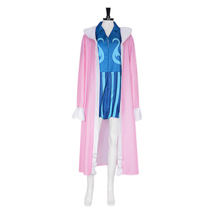 Coolmanyuan One Piece Bon Clay Cosplay Costume <b>Men</b> Adult Anime Halloween Outfit M Size Pink Blue Spandex - Product Image 2