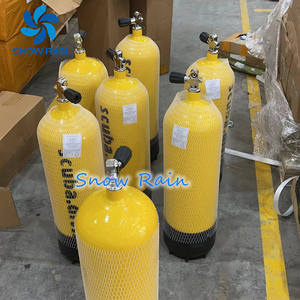 Üretici özelleştirilmiş 12L dalış tüplü hava tankı gaz alüminyum silindirler şişe toptan tüplü ekipmanları - Product Image 5