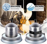 Chauffe-eau pour poulets : Ceinture chauffante en caoutchouc silicone pour l'hiver, compatible avec les seaux thermos RentACoop, convient à la plupart des seaux de 2 à 5 gallons