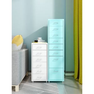 Under-desk storage cabinet, movable and categorized, narrow <b>drawer</b> type, 30mm high-strength iron sheet multi-layer <b>drawer</b> - Product Image 2