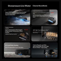 Aspirateur robot multifonctionnel Dreame X60 Pro, lavage à chaud, séchage automatique, serpillière, aspiration puissante 30000Pa, navigation laser LDS