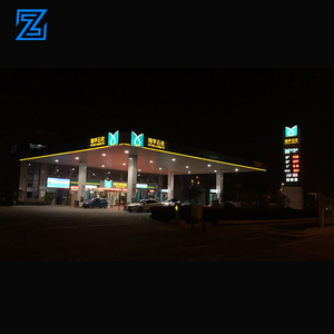 هيكل فولاذية احترافي جاهز للبناء إطار فضائي لتعبئة الغاز محطة بنزين مظلة سقف البناء مضخة وقود محطة وقود - Product Image 2