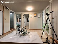 Maisons modulaires préfabriquées modernes et économiques à 2 chambres, extensibles, avec cuisine et salle de bain, en provenance de Chine