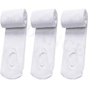 Taille haute solide motif filles neuf points bébé chaussettes mince <span class=keywords><strong>blanc</strong></span> soie bas Leggings pour la pratique de la danse printemps été - Product Image 4