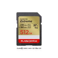 Tarjeta SD de Alto Rendimiento de 512 GB para Tarjeta de Memoria SanDisk Extreme UHS-I