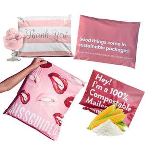 Sacs d'expédition autocollants personnalisés en plastique biodégradable et recyclable avec logo imprimé pour chaussures, chaussettes, vêtements, envois postaux, résistants - Product Image 3