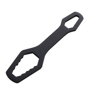 Double-Ended Open End <b>Wrench</b> 14-24 Mm Serrated Jaw Metric Steel Frosted Surface For Diy Use - Product Image 2