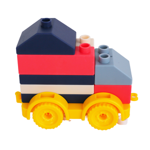 บล็อกตัวต่อพลาสติก DIY เพื่อการศึกษา80ชิ้นโมเดลยางนิ่มของเล่น5-7ปีสำหรับเคี้ยวและเล่น - Product Image 6