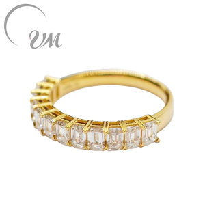 Anillo de Diamante Cultivado en Laboratorio de Oro Sólido de 18K de UM Jewelry, Certificado por NGTC, Engaste de Bisel, Personalizable, para Uso Diario, Fiestas y Aniversarios - Product Image 2
