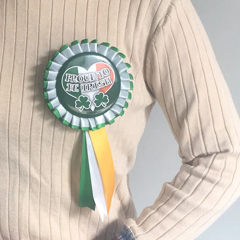 Dropshipping St Patrick's Day Medal Festive Ornament Corsage Ornament Irish Badge St. Patrick's Day