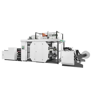 Máquina de impresión de paquete flexográfico, caja de cartón de 4 colores, bolsa de plástico, máquina de impresión
