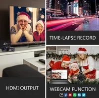 Caméscope numérique 64MP 4K UHD CMOS 3 pouces avec zoom 18X, WiFi, écran tactile rotatif à 270°, pour vlogging, YouTube, streaming en direct