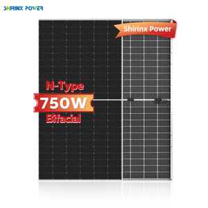 Panel Solar Shirinx Power Full Black de 700W, Tipo N, Monocristalino, Media Celda, 22.69% de Eficiencia, Marco de Aluminio, IP65 - Product Image 1