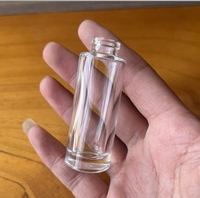 Flacons de parfum en verre ronds fantaisie de nouvelle conception en gros, 10 ml, 12 ml, 15 ml, avec pompe à col sans sertissage facile