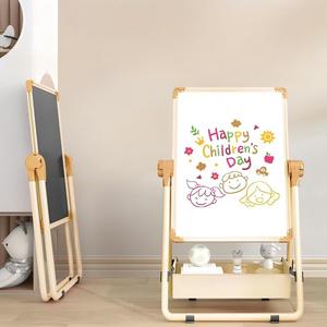 Bview <span class=keywords><strong>Caballete</strong></span> de doble cara ajustable en altura para niños <span class=keywords><strong>Pizarra</strong></span> magnética para el hogar <span class=keywords><strong>Pizarra</strong></span> con soporte Juguete educativo para dibujar - Product Image 4