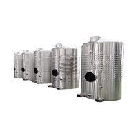 Cuve de Fermentation de Vin en Acier Inoxydable 304 de 5000L à Couvercle Fermé, Pliable, avec Chemise de Refroidissement, Garantie 1 An, Longue Durée de Vie