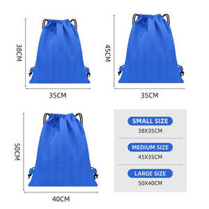 Mochila deportiva impermeable, bolso de hombro con cordón, bolsa de almacenamiento con cordón para hombres y mujeres - Product Image 5