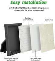 Papan lampu latar LED CMYK, penjualan laris baru, papan Lab Bambu P1P X1C A1 Printer 3D 5V USB, suku cadang Panel aksesoris DIY