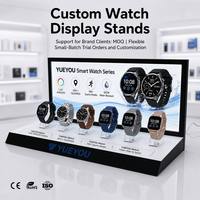 Support de présentation de montres multi-positions personnalisé en acrylique, présentoir de montres et de bracelets pour les magasins de détail