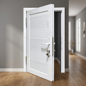 ประตูบานเปิด UPVC แบบกันเสียง กันน้ำ รุ่นโมเดิร์น Hoffen ขนาด 81x205 พร้อมฉนวนกันความร้อน สำหรับภายนอกอาคาร โรงแรม ห้างสรรพสินค้า โรงพยาบาล - Product Image 2