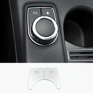 Mercedes-Benz Center Console Multimedia Button Stickers For GLA CLA200 220 260 A B Class <b>Interior</b> <b>Accessories</b> - Product Image 1