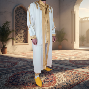 AL HIJRAH ABAYAS Ligero Jubba para hombres Diseño minimalista Tela cómoda Oraciones de verano Ocasiones familiares Musulmanes tradicionales - Product Image 2