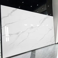 Panneau mural en PVC imitation marbre SPC UV, style populaire, pour fond de télévision, imperméable, pour salle de bain et douche - Vente chaude