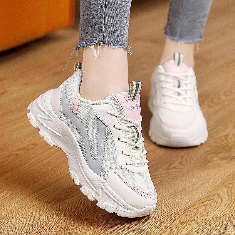 Casual Shoes Spring New Breathable High Fashion Sports Shoes Wholesale  Korean Version Small White Shoes Female