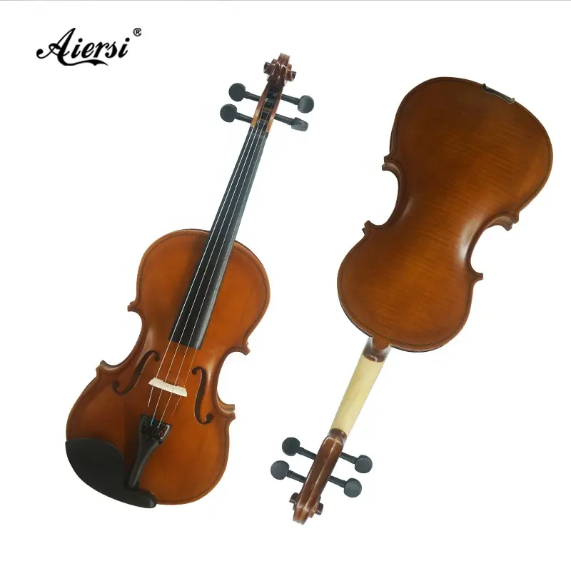 Aiersi atacado promoção de preço de fábrica de alta qualidade oem violino para estudante tamanho 4/4-3/4 para venda incluir caso feito na china