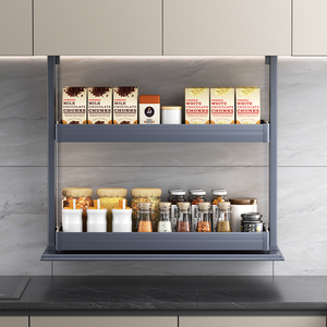 Personnalisé 2023 Smart Home Rangement et <span class=keywords><strong>tri</strong></span> de cuisine de haute qualité Panier coulissant de levage Armoires électriques - Product Image 4