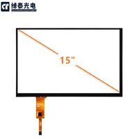 Panel Táctil Capacitivo Multitáctil de 10 Puntos, de Marco Abierto, Impermeable, Personalizado, de 15.6 Pulgadas, Directo de Fábrica OEM, MOQ Bajo, para Uso Industrial