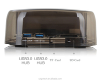 2,5/3,5 pulgadas SATA IDE OTB Centro multifunción Hdd Docking transparente Usb 3,0 Disco Duro estación de acoplamiento