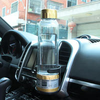 Tasse chauffante en verre de 280 ml avec contrôle numérique de la température 12V/24V, bouteille d'eau électronique pour voiture, idéale pour faire bouillir l'eau en voyage