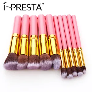 IPRESTA Cheapest Tools Wood Handle oem makeup brushes makeup products online in pakistan