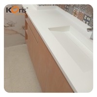 Dalle en surface solide acrylique, matériau durable pour îlot de cuisine et plan de travail de salle de bain