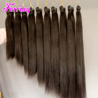 Cabello Virgen Camboyano con Cutícula Alineada, Sin Enredos, Sin Caída, Doble Trama, Cabello Humano Virgen Crudo 10A, Sin Procesar, en Paquete