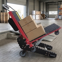 Chariot élévateur électrique à chenilles pliable, alimenté par batterie, pour manutention de marchandises, prix usine