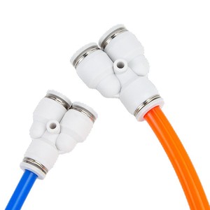 Qingze Pneumatic <b>Quick</b> Connect Y Type Tee Plastic <b>Connector</b> DN16 For Air Compressor - Product Image 2