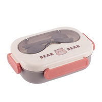 Icen B48 Boîte à bento en acier inoxydable 304 chauffable étanche à double niveau micro-ondes sans BPA de qualité écologique empilable déjeuner