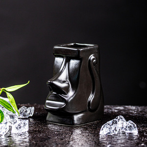 Taza <span class=keywords><strong>de</strong></span> cerámica creativa <span class=keywords><strong>de</strong></span> pequeño gigante Tiki, taza <span class=keywords><strong>de</strong></span> cóctel <span class=keywords><strong>de</strong></span> playa hawaiana, decoración <span class=keywords><strong>de</strong></span> Bar Tiki <span class=keywords><strong>de</strong></span> 100Ml para whisky, ron, vodka - Product Image 5