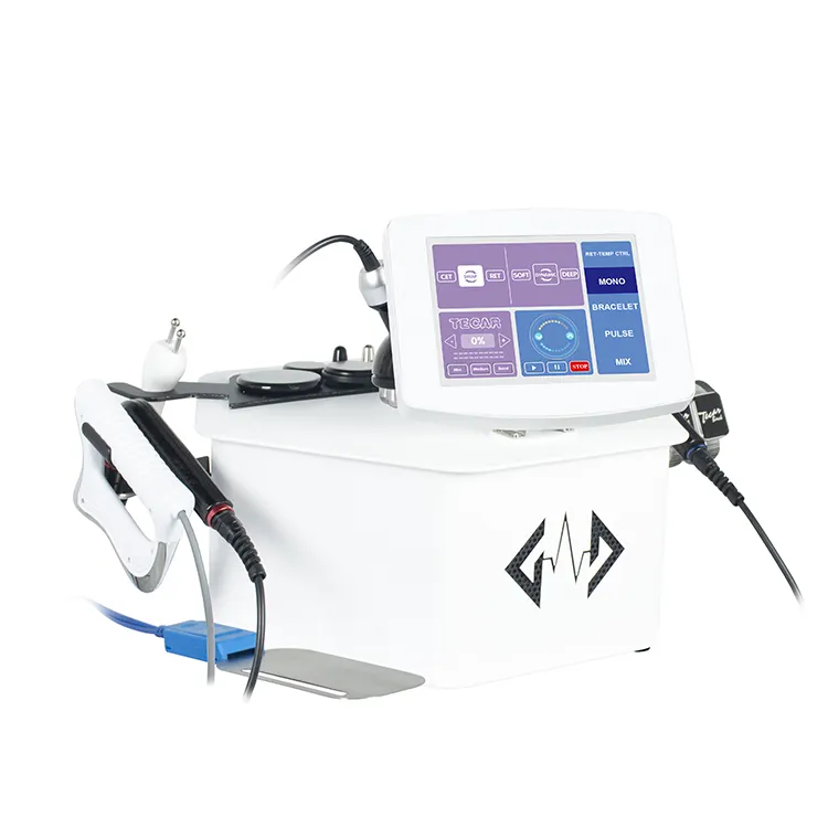 Tecar 488KHz cet ret equipamentos de fisioterapia para uso doméstico, máquina tecar para emagrecimento e perda de peso corporal