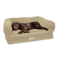 Lit pour chien en peluche en forme de bateau, luxueux et porte-bonheur