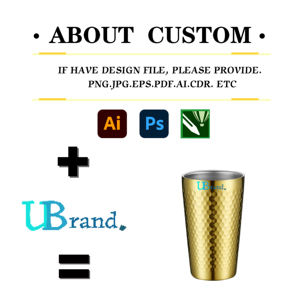 15oz Textured Stainless Steel Beer Tumbler Gold and Silver Finish Durable and Stylish Design - Product Image 2