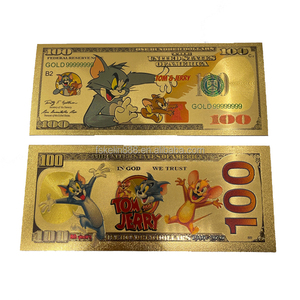 Tarjeta de plástico con diseño gratuito de Tom y <span class=keywords><strong>Jerry</strong></span>, billete de anime chapado en oro con diseño personalizado - Product Image 5