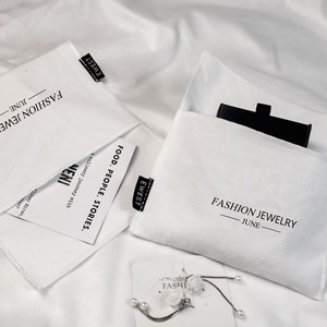 Custom Cotton Bag Cosmetic Cloth Jewelry <b>Gift</b> Packaging Bag <b>Envelope</b> Cotton Bag - Product Image 5