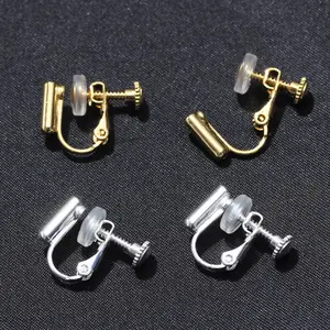 Convertisseur de clips d'oreilles pour femmes, sans perçage, clip pour oreilles à faire soi-même, accessoires bijoux, vente en gros, pièces