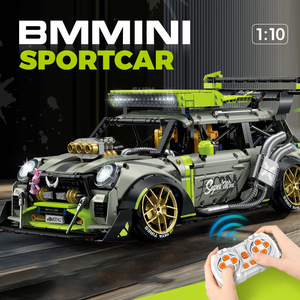 10632 BM 1:10 Mini Educational <b>Building</b> Block Racing <b>Car</b> High-Difficulty <b>Model</b> Birthday Gift - Product Image 3