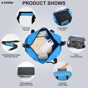 Solutions de personnalisation : Sac de <span class=keywords><strong>voyage</strong></span> étanche à double compartiment, à porter à la main ou à l'épaule, idéal pour les sorties en bateau, pour garder vos effets au sec et bien organisés - Product Image 3