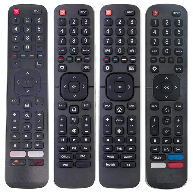 HDTV LED LCD Smart TV Voice Control Remote with Silicone Rubber Buttons Waterproof Design AAA Battery-Universal for All TVs