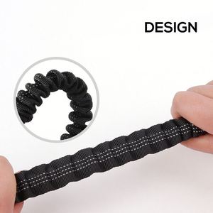 Laisse pour chien tactique robuste en nylon de haute qualité avec 2 poignées rembourrées, laisse anti-traction solide, ceinture de sécurité de voiture réfléchissante - Product Image 5